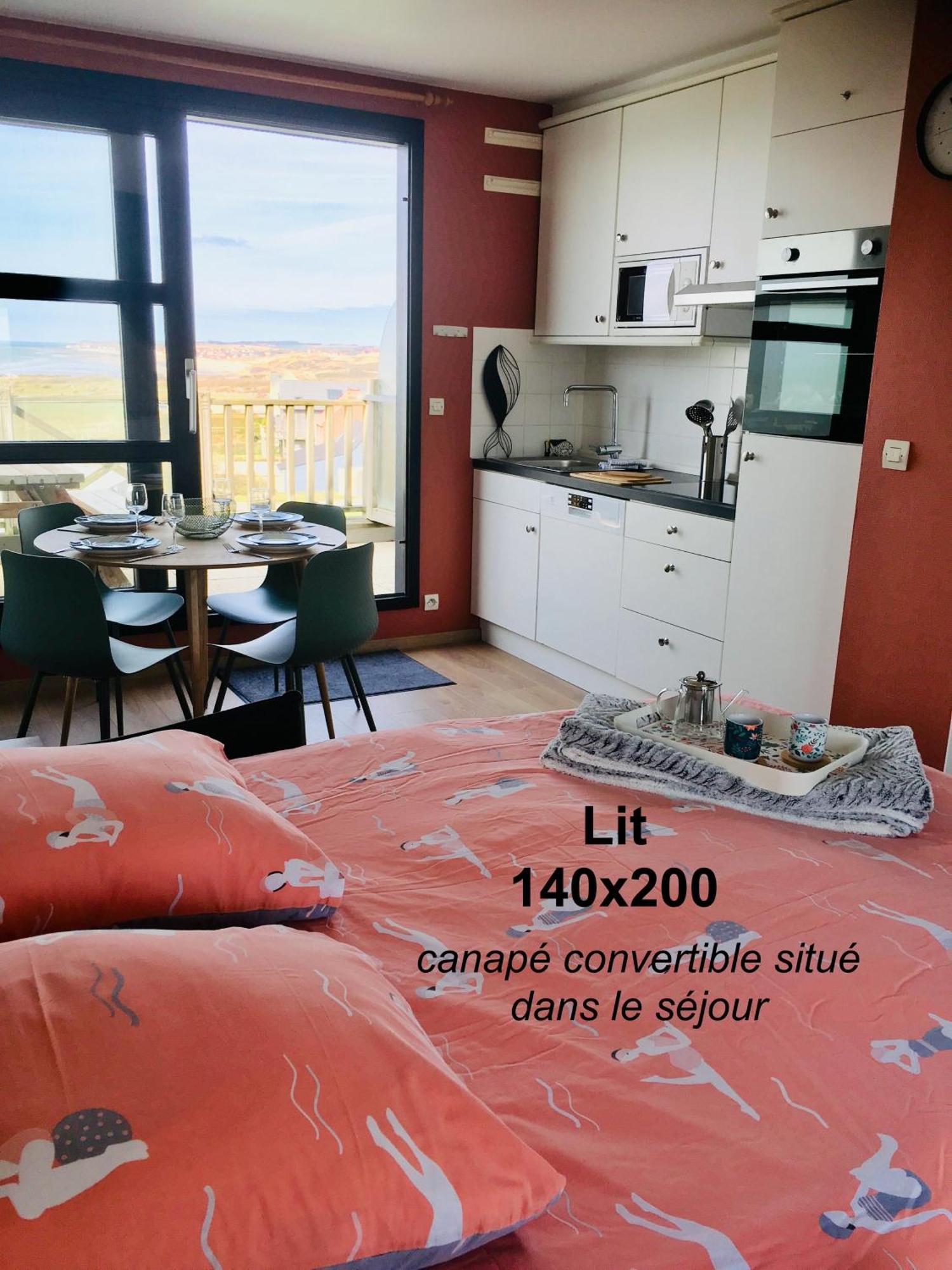 La mer vue d'en haut , duplex à la naturelle sur la côte d'opale Wimereux Exterior foto
